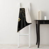 金ゴールドグラムグリッター紙吹雪 |お客様の名前(黒) シェルパブランケット (インサイチュ)