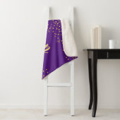 金ゴールドグラムグリッター紙吹雪 |紫パーソナライズされた色 シェルパブランケット (インサイチュ)