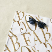 金ゴールドグラムグリッツ50と素晴らしいパターン ビーチタオル (インサイチュ)