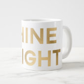 金ゴールドグラムシャインブライトクリスマス ジャンボコーヒーマグカップ (正面右)