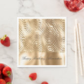 金ゴールドグラムスネークスキン スタンダードランチョンナプキン (インサイチュ)