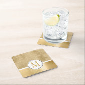 金ゴールドグラムスパークルモノグラム ペーパーコースター (インサイチュ)