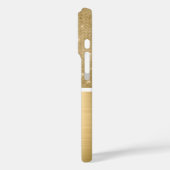 金ゴールドグラムスパークルモノグラム Case-Mate iPhoneケース (裏面 / 左)