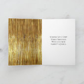 金ゴールドグラムティンセルメリークリスマスツリー カード (内部)