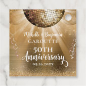 金ゴールドグラムディスコ結婚ボール50周年記念 フェイバータグ (裏面)