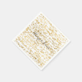 金ゴールドグラムハート《写真》ぼけ味 スタンダードカクテルナプキン (角)