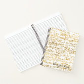 金ゴールドグラムハート《写真》ぼけ味 ノートブック (内部)