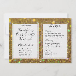 金ゴールドグラムバチェロレッテ週末パーティー 招待状