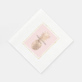 金ゴールドグラムパイナップル スタンダードランチョンナプキン (角)