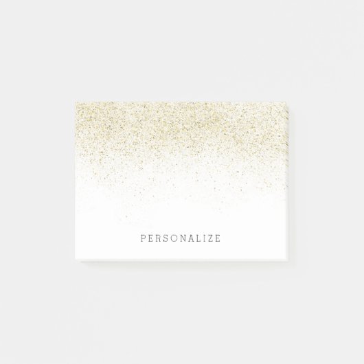 金ゴールドグラムフェイクグリッター ポストイット (正面)