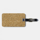 金ゴールドグラムフェイクグリッター ラゲッジタグ (裏面横)