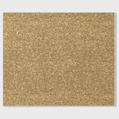 金ゴールドグラムフェイクグリッター ラッピングペーパー (フラット)
