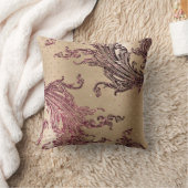 金ゴールドグラムブルゴーニュドット クッション (ブランケット)