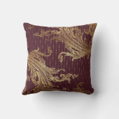 金ゴールドグラムブルゴーニュドット クッション (裏面)