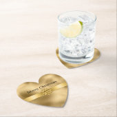 金ゴールドグラムリボンと弓クリスマス ペーパーコースター (インサイチュ)