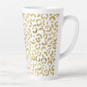 金ゴールドグラムレオパード印刷 カフェラテマグ (右)