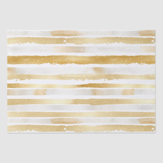金ゴールドグラム抽象芸術ストライプ誕生日 薄葉紙 (正面)