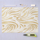 金ゴールドグラム抽象芸術スワーズ誕生日 薄葉紙 (クラフト)