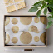 金ゴールドグラム抽象芸術ドット誕生日 薄葉紙 (ギフト)