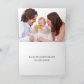 金ゴールドグラム抽象芸術フォトクリスパーソナライズされたマス シーズンカード (内部)