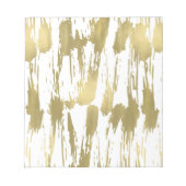 金ゴールドグラム抽象芸術 ノートパッド (正面)