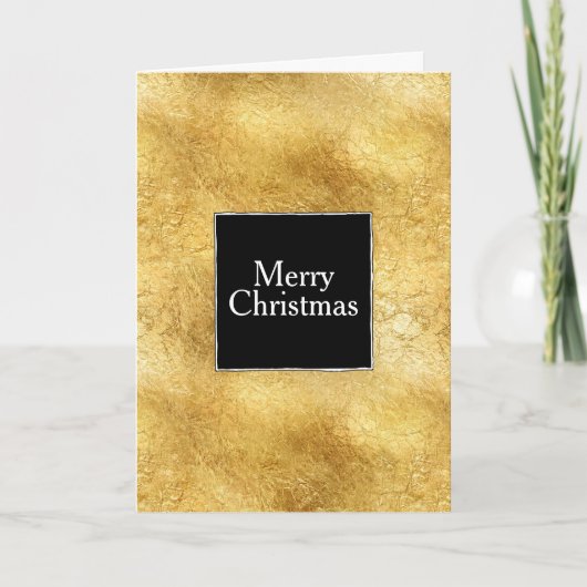 金ゴールドグラム白黒クリスマス シーズンカード (正面)
