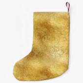 金ゴールドグラム白黒モノグラム スモールクリスマスストッキング (裏面)