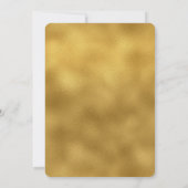 金ゴールドグラム睫毛誕生日 招待状 (裏面)