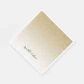 金ゴールドグラム紙吹雪 グラデーション スタンダードランチョンナプキン (角)