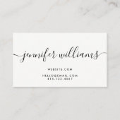 金ゴールドグラム美しいスタイリスト書モダン道 | 名刺 (裏面)