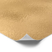 金ゴールドグラム赤面ピンクグリッタースパークル ポスター (角)