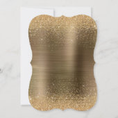 金ゴールドグラム40と素晴らしいディスコボール誕生日 招待状 (裏面)