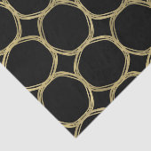 金ゴールドグラム&ブラックリングや輪グモダンラムパーティー 薄葉紙 (詳細)