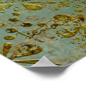 金ゴールドグランジアルパカアートポスター ポスター (角)