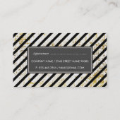 金ゴールドグランジストライプモノグラム(アポイントメントカード) 予約カード (裏面)