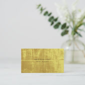 金ゴールドグランジヘアサロンスタイリストアポイントメントカード 予約カード (スタンド正面)