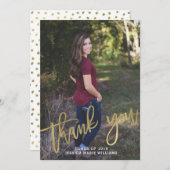 金ゴールドグラードサンキューカード 案内状 (正面/裏面)