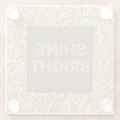 金ゴールドグリジーグリッターシャインブライト ガラスコースター (裏面)