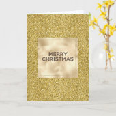 金ゴールドグリジーグリッター カード (黄色い花)