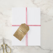 金ゴールドグリジーグリッター ギフトタグ (より糸付き)