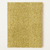 金ゴールドグリジーグリッター プランナー手帳 (裏面)