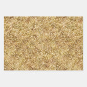 金ゴールドグリジーストライプ ラッピングペーパーシート (正面2)