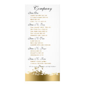 金ゴールドグリストライプー飛んでいるズ鳥 ラックカード (裏面)