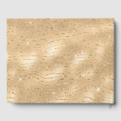 金ゴールドグリッジグラムストライプズ ゲストブック (裏面)