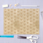 金ゴールドグリッジグリッターラブハート 薄葉紙 (クラフト)