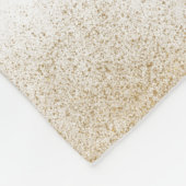 金ゴールドグリッターおもしろいファクト写真2023卒業 フリースブランケット (角)