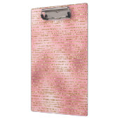 金ゴールドグリッターおよびライトピンク箔グラムストライプ製品 クリップボード (左)