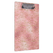 金ゴールドグリッターおよびライトピンク箔グラムストライプ製品 クリップボード (右)