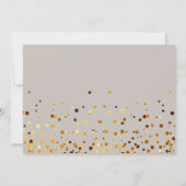 金ゴールドグリッターが私のメイド・オブ・オーナー（花嫁付き添い人） 招待状 (裏面)