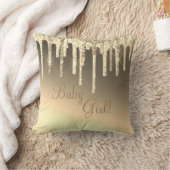 金ゴールドグリッターきらきら光るガールスパークルグラムシック名 クッション (ブランケット)